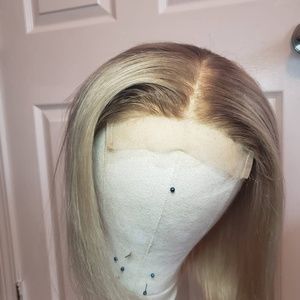 Custom Ash Blonde Bob Wig